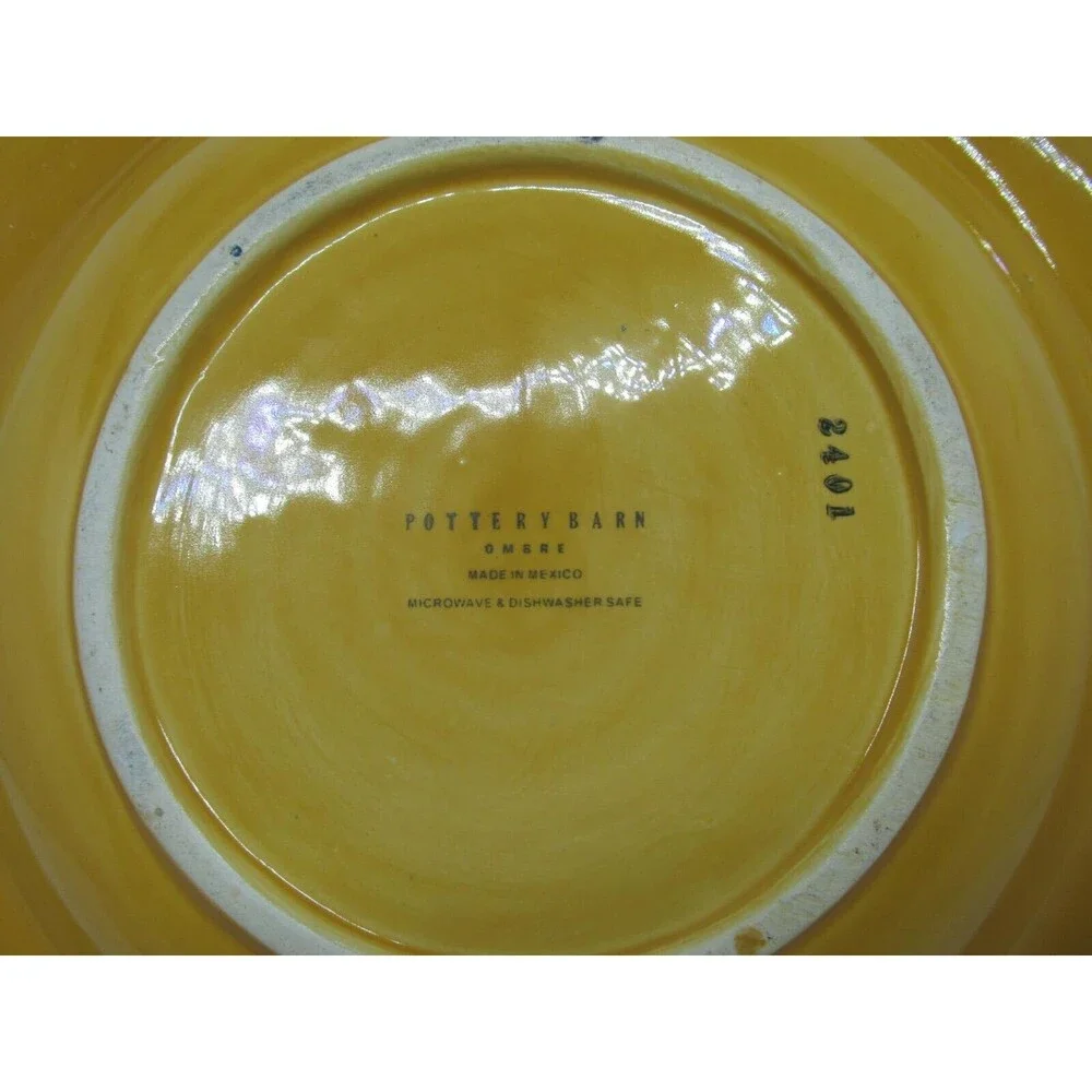 Pottery Barn Ombre Yellow 11